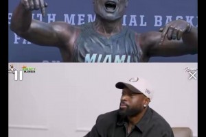 奧尼爾：雕像滿(mǎn)意嗎？韋德：本來(lái)滿(mǎn)意，但成品和模具落差太大了！